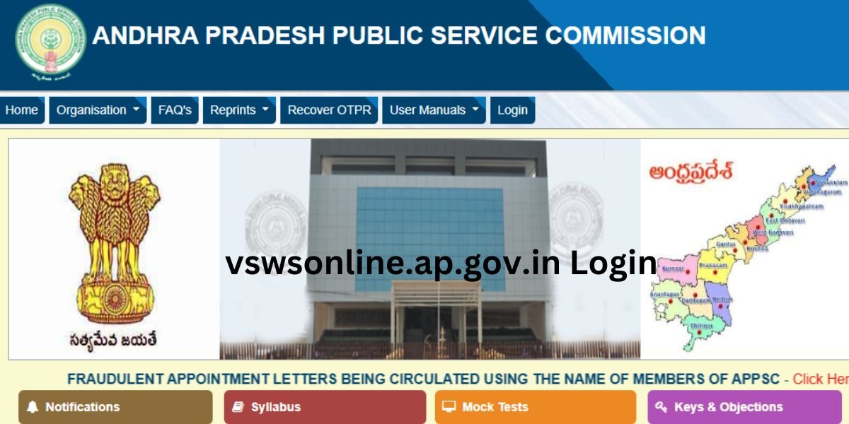 AP Grama Sachivalayam Services on vswsonline.ap.gov.in Login